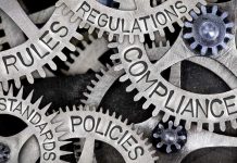 Gears labeled rules standards regulations compliance policies