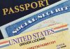 Passport, social security card, and driver's license.