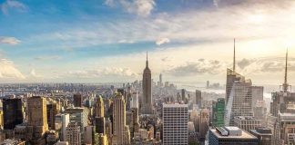 New York City skyline with Empire State Building