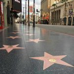 LA Mayor’s Anti-ICE Stand Angers Conservatives Hollywood Walk of Fame stars on sidewalk.