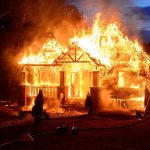 Father BURNS DOWN House – Daughter TRAPPED! House engulfed in flames with firefighters present.