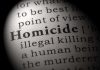 Masked KILLERS Storm Home — CAUGHT ON CAMERA! Magnified text showing definition of homicide.