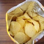 Campbell’s BUSTED – Premium Chip SCANDAL Exposed Open bag of ridged potato chips
