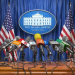 White House BLASTS Press – SHOCKING Defense Multiple microphones at White House press briefing podium.