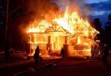 Family WIPED OUT in Holiday Inferno House engulfed in flames with firefighters present.