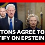 Clintons agree to testify in US House Epstein probe | BBC News