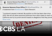Newsom denies Louisiana's request to extradite doctor who