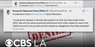 Newsom denies Louisiana's request to extradite doctor who