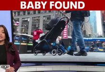 Search continues for father after baby found abandoned in