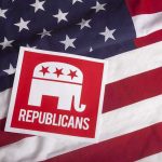 RNC Launches 130 Election Lawsuits – Ruthless Legal Tactic! Republican symbol on American flag background.