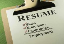 1 Of 3 U.S Males UNEMPLOYED – Why? A resume checklist on a clipboard highlighting skills, education, experience, and employment