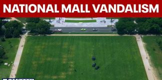 Mystery Code Appears On The National Mall Lawn! '86 47' appears on National Mall, US park police investigating