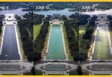 Trump FUMING After Reflecting Pool Vandalised! Reflecting pool problems after nearly $15M renovation