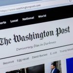 Washington Post website homepage on computer screen