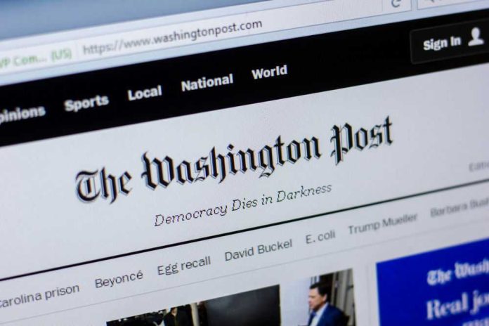shutterstock_1071846824 Washington Post website homepage on computer screen