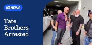 Disgraced Tate Bothers ARRESTED By U.S Marshalls! Andrew and Tristan Tate arrested on sex trafficking offences | ABC NEWS
