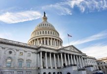 Fauci Action Figure Upends Senate Race United States Capitol building under a blue sky