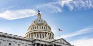 Fauci Action Figure Upends Senate Race United States Capitol building under a blue sky