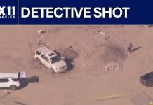 California detective shot during investigation; Other person dead