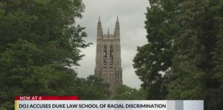 DOJ Slams University Over Race Bias DOJ accuses Duke Law School of racial discrimination