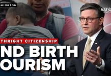 Congress Targets Baby-For-Passport Hustle Republicans agree with Trump to end birthright citizenship with bill; Johnson cites 'BIRTH TOURISM'
