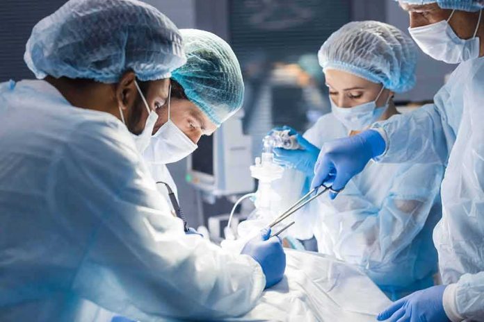 surgeons performing an operation