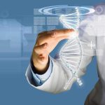 Mamdani Now Meddling With 9/11 Victims Scientist touching a digital DNA helix
