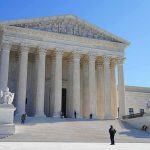 Laywer’s SHOT On Courthouse Doorstep! Supreme Court building with grand columns and steps