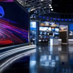Trump BLASTS Stephen A. Smith With Nasty Insult! modern television news studio with large video screens