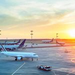 Disturbing Audio Released After Israeli Plane HIJACKING Airplanes on airport tarmac at sunset
