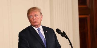 Beauty Queens Disturbing Allegations Rocks White House Donald Trump at a podium with microphone