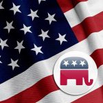 ‘Woke’ The View Host Still Registered as Republican Voter American flag with Republican elephant emblem