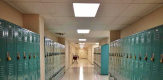 Student DEAD – Drugged and RAPED In Dorm School hallway with rows of teal lockers