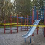 Bodycam Shock: First Grader Shoots at Cops Playground equipment wrapped with caution tape